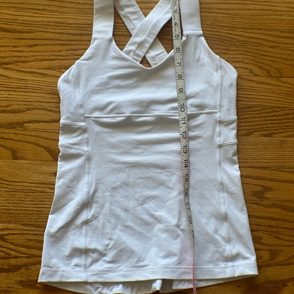 Lululemon White Push UR Limits Tank Top - Size 4 - Picture 2 of 4